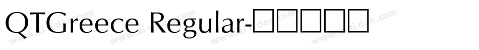 QTGreece Regular字体转换